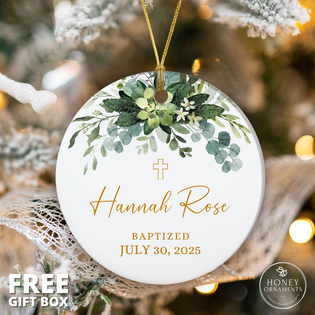 Girl Baptism Ornament - photo 3