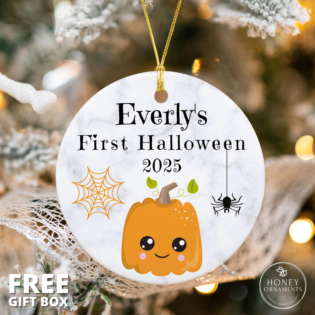 Personalized My First Halloween Ornament - photo 3