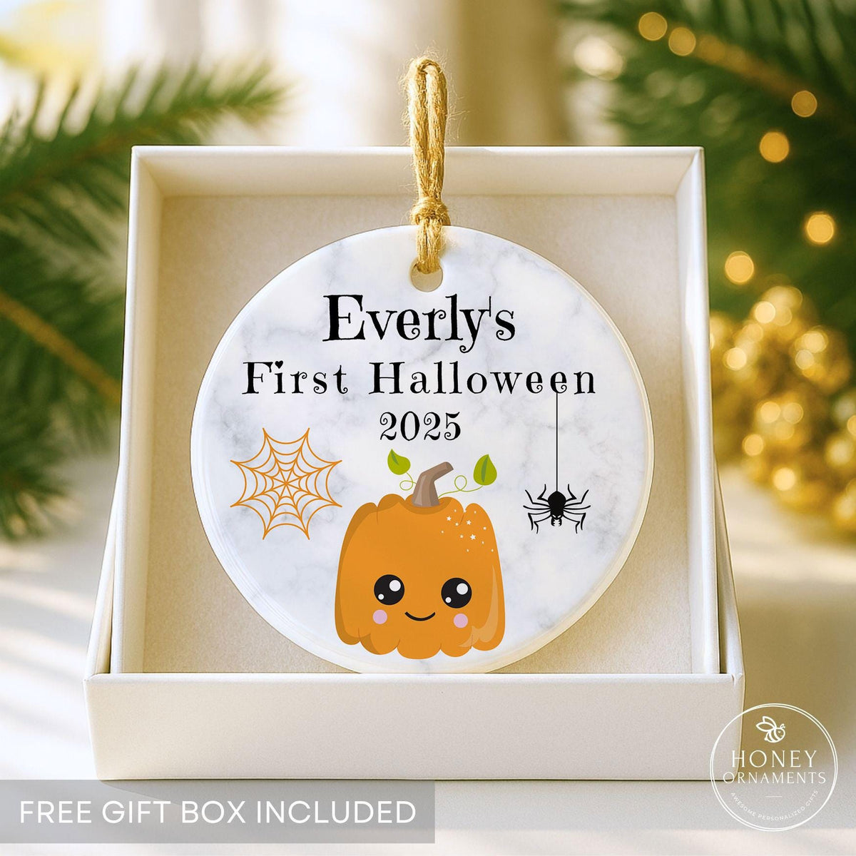 Personalized My First Halloween Ornament - photo 2