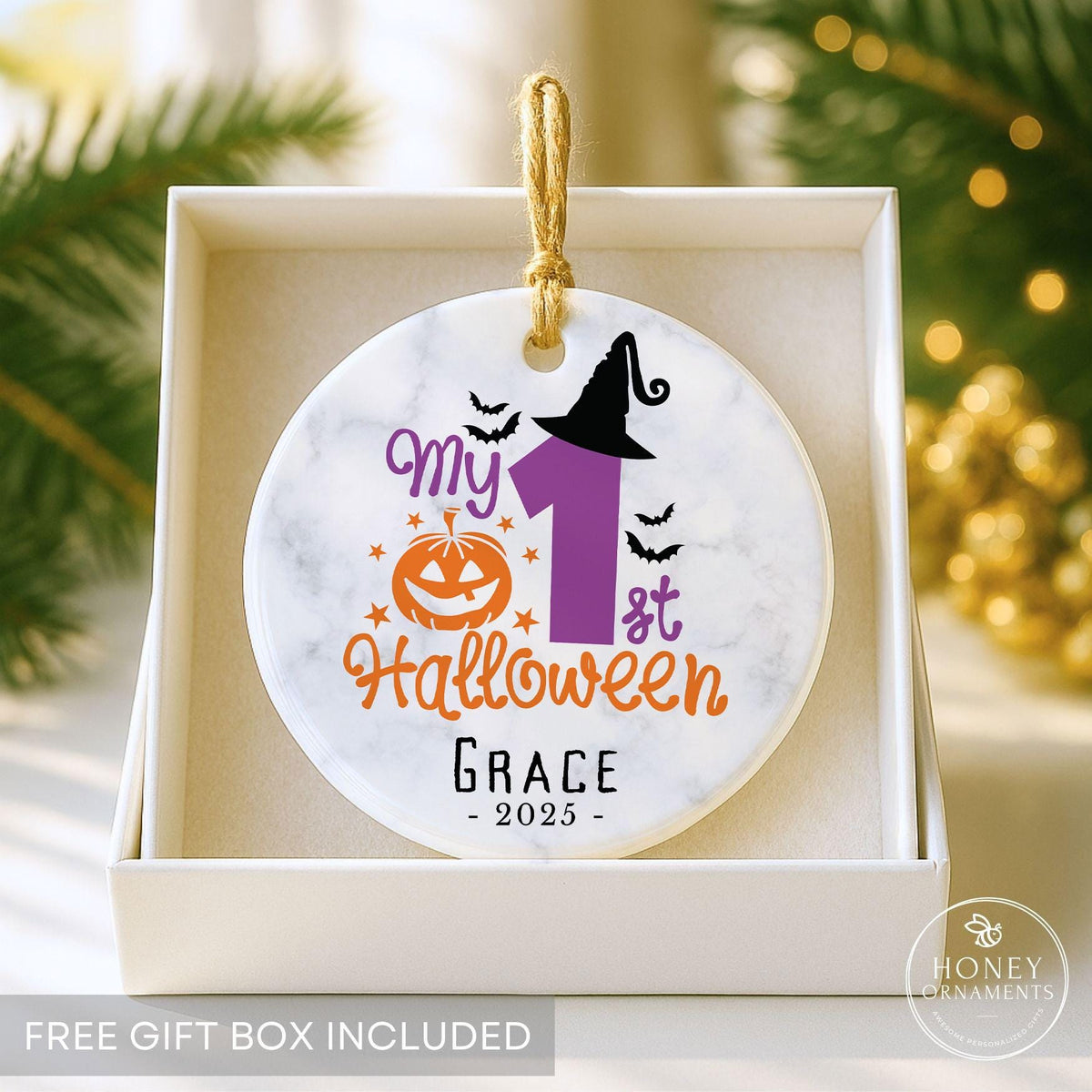 My First Halloween - Personalized Baby Ornament