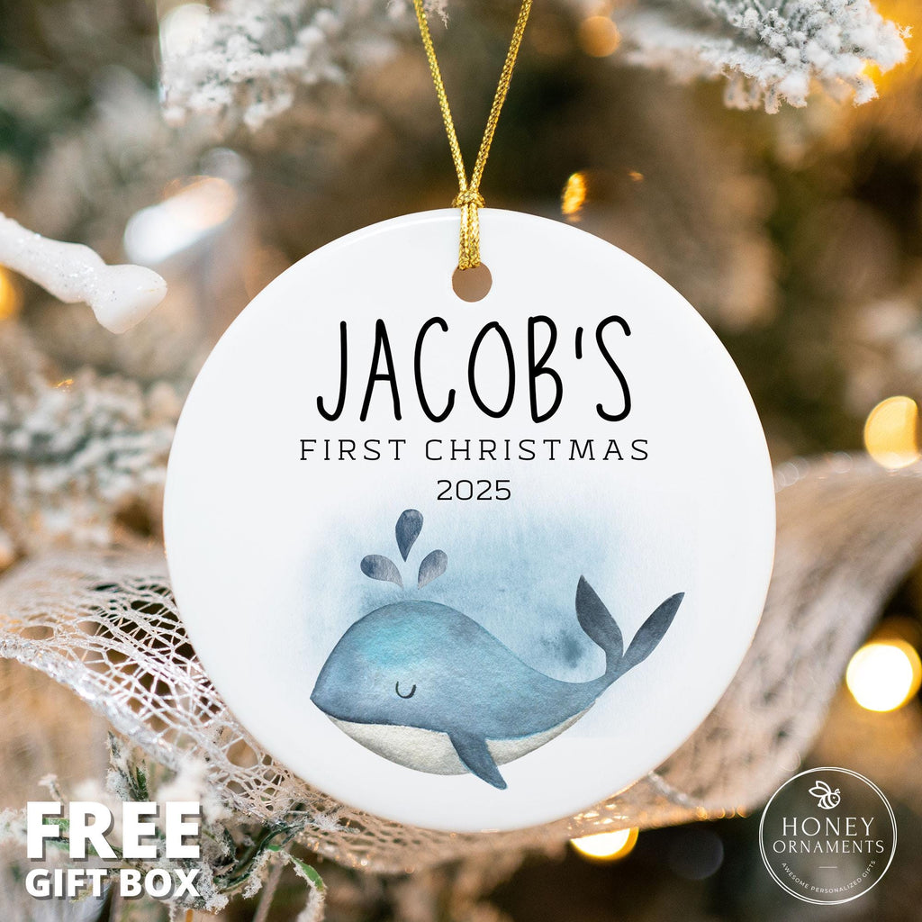 Personalized Baby Boy First Christmas Ornament 2026 - photo 3