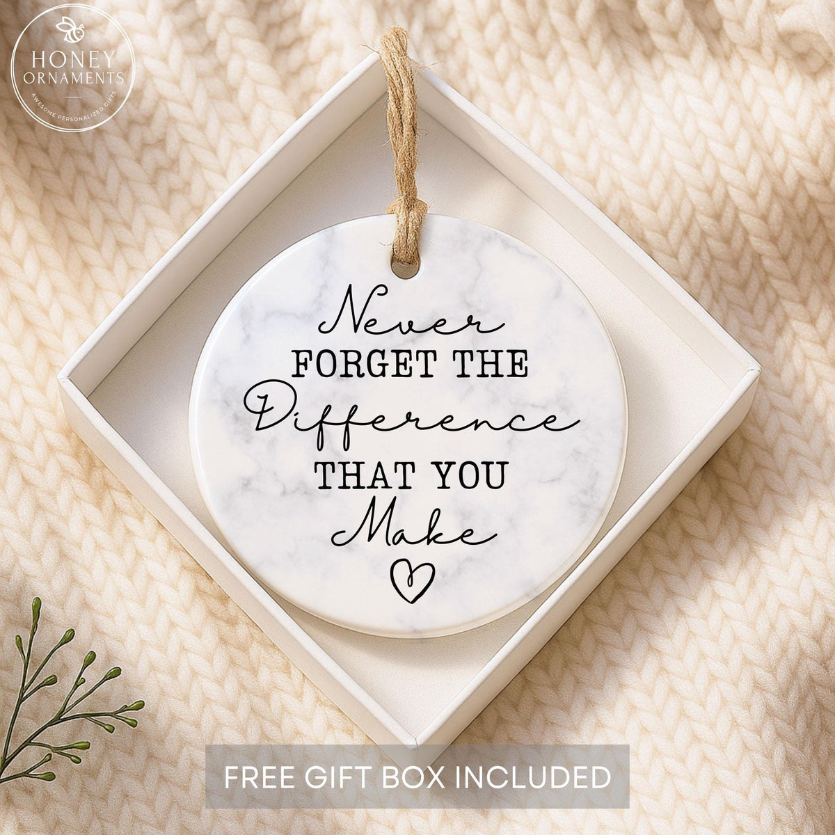 Thank You Ornament - Coworker Appreciation Gift