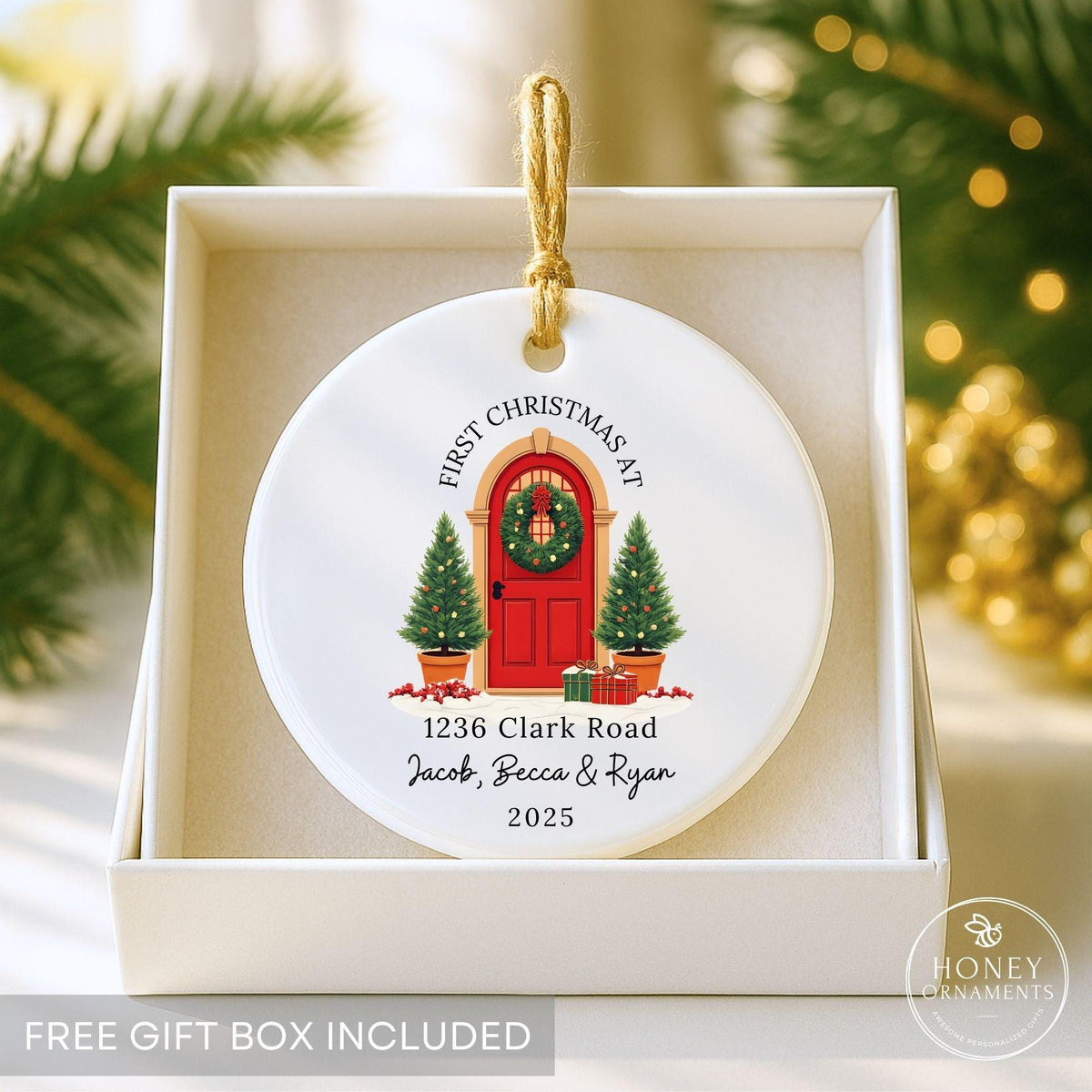 First Home Christmas Ornament Personalized Housewarming - photo 6