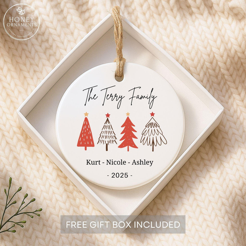 Personalized Family Christmas Ornament 2026 with Names