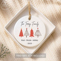 Personalized Family Christmas Ornament 2026 with Names