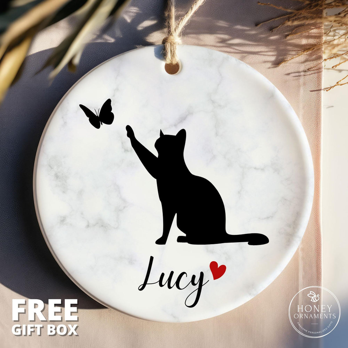 Personalized Cat Memorial Ornament - photo 7