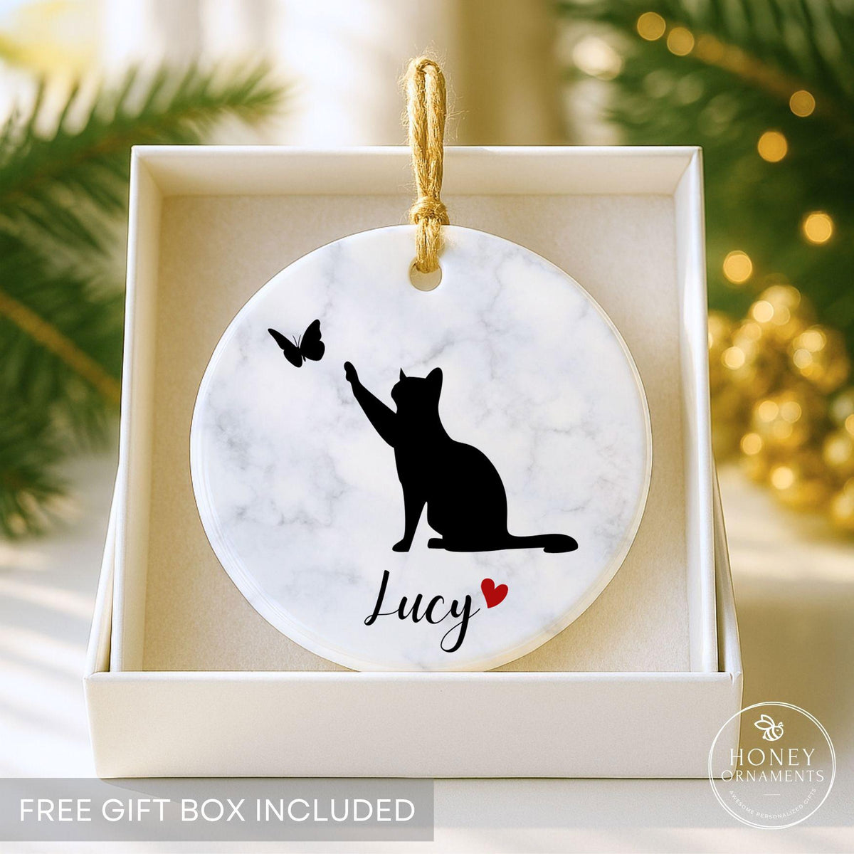 Personalized Cat Memorial Ornament - photo 8