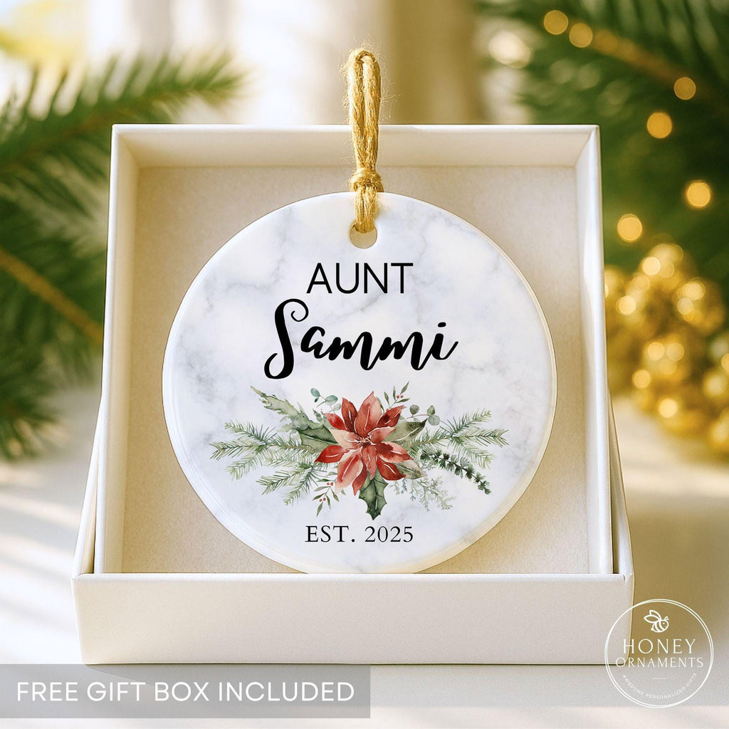 Personalized Aunt Ornament 2026