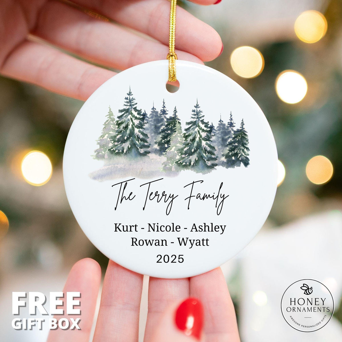 Personalized Family Ornament 2026 Custom Christmas Ornament - photo 2