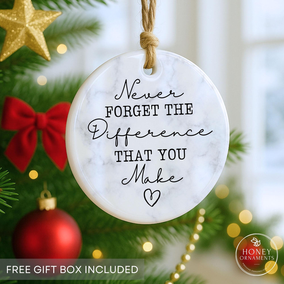 Thank You Ornament - Coworker Appreciation Gift - photo 2