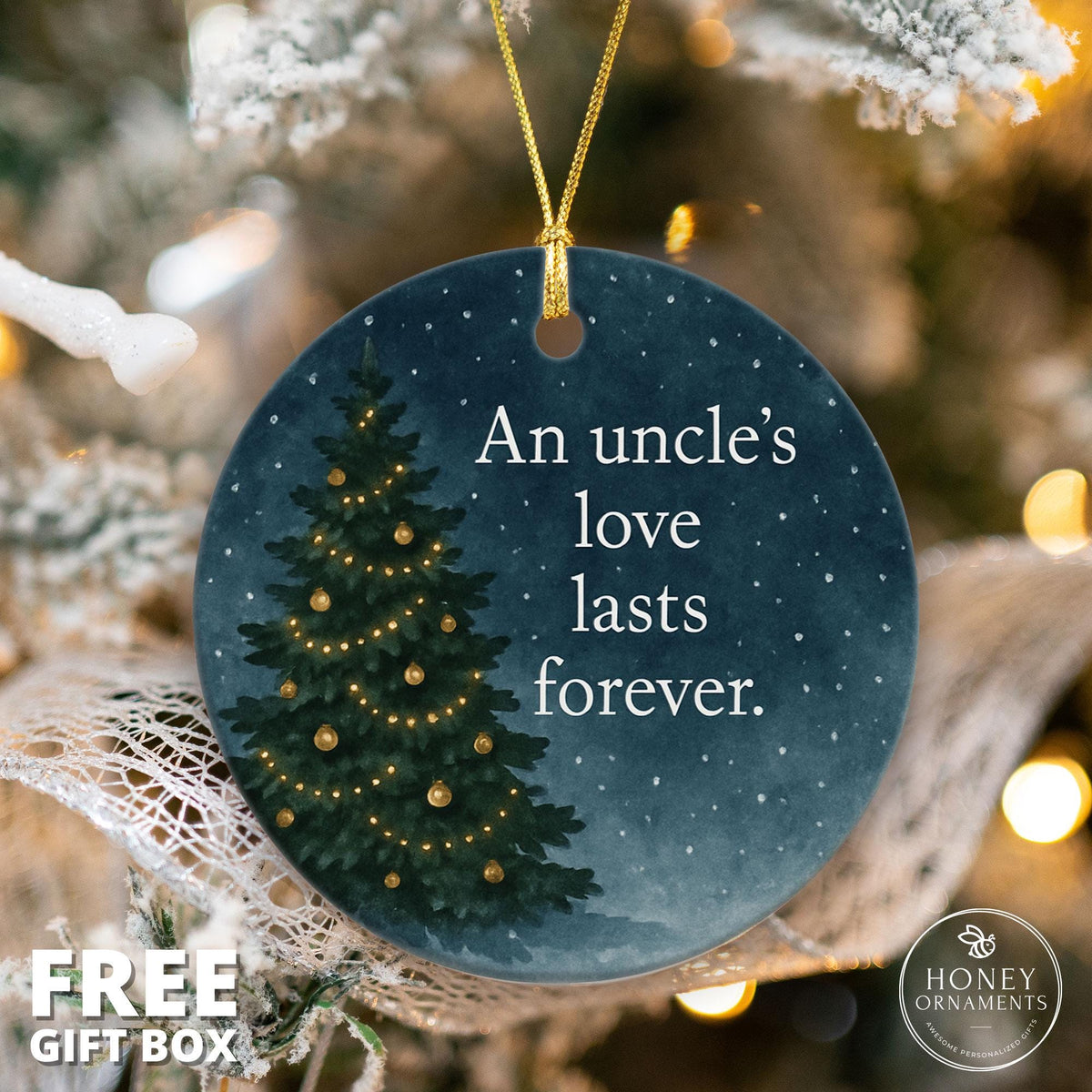 Uncle Christmas Ornament – Holiday Gift for Uncle with - photo 3