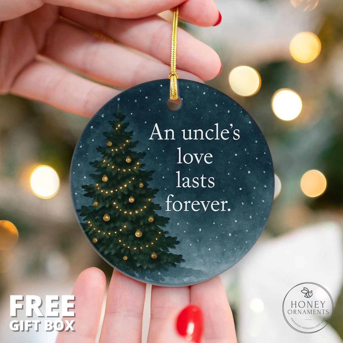 Uncle Christmas Ornament – Holiday Gift for Uncle with - photo 2