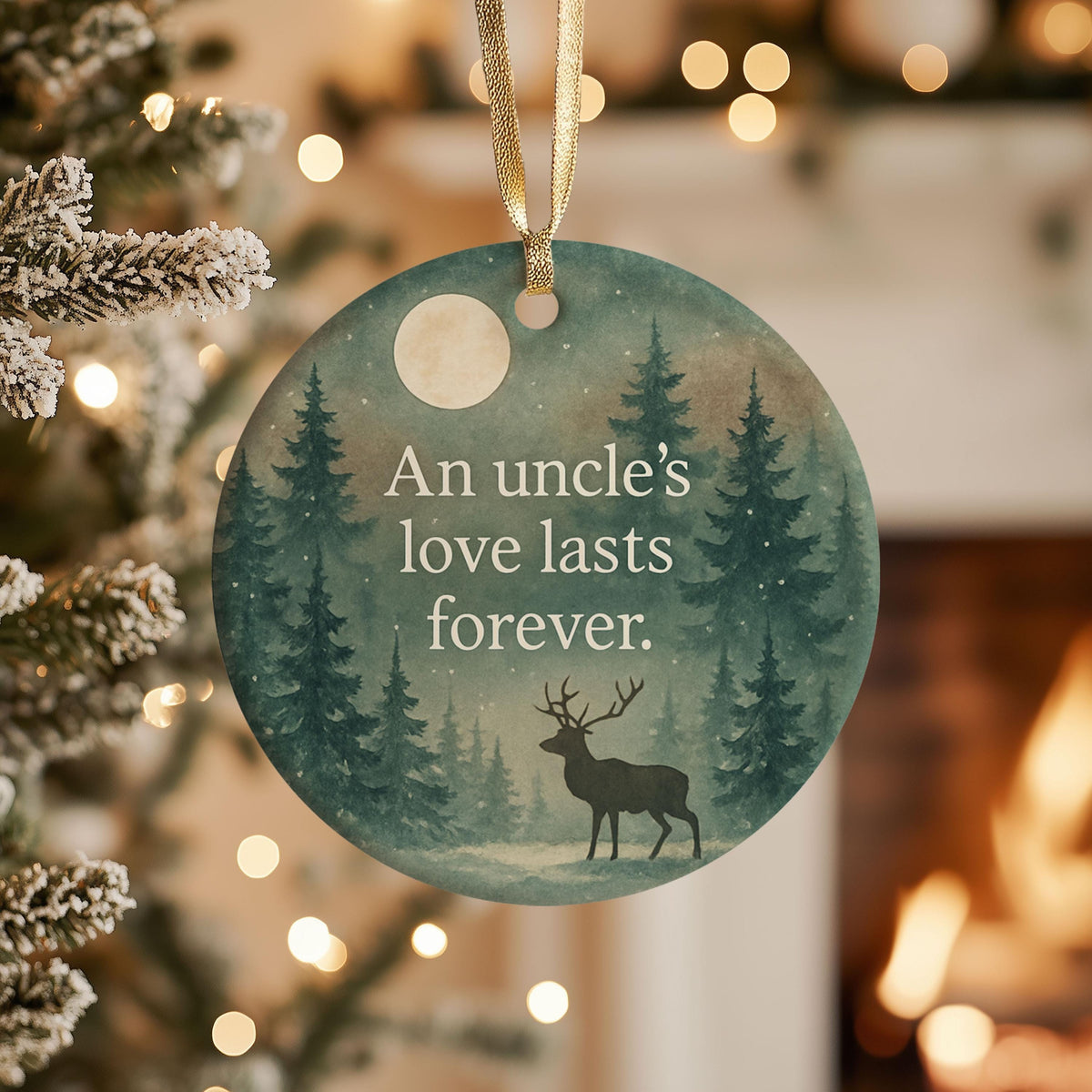Uncle Christmas Ornament Gift – Holiday Keepsake with Quote - photo 3