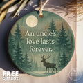 Uncle Christmas Ornament Gift – Holiday Keepsake with Quote