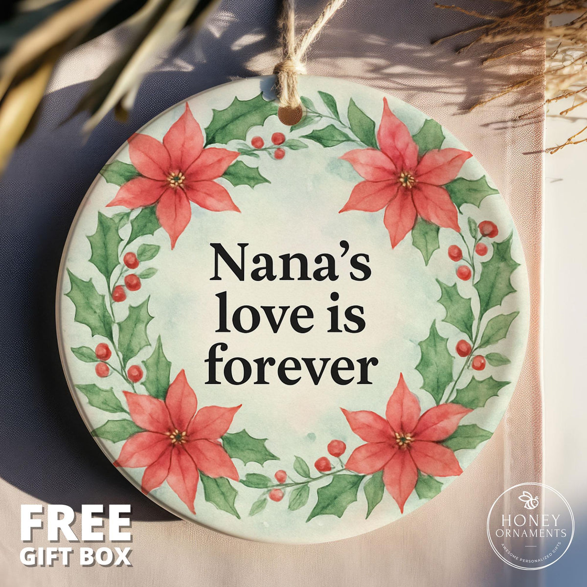 Nana Christmas Ornament – Holiday Gift with Quote Nana’s - photo 3