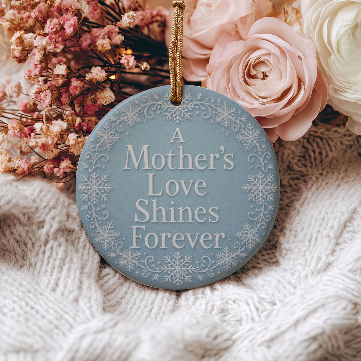 Mother's Love Snowflake Ornament – Christmas Keepsake Mom Gift