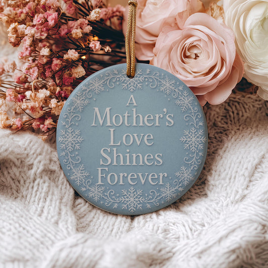 Mother's Love Snowflake Ornament – Christmas Keepsake Mom Gift
