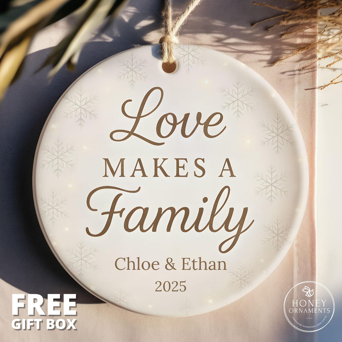 Personalized Newlywed Christmas Ornament - photo 6