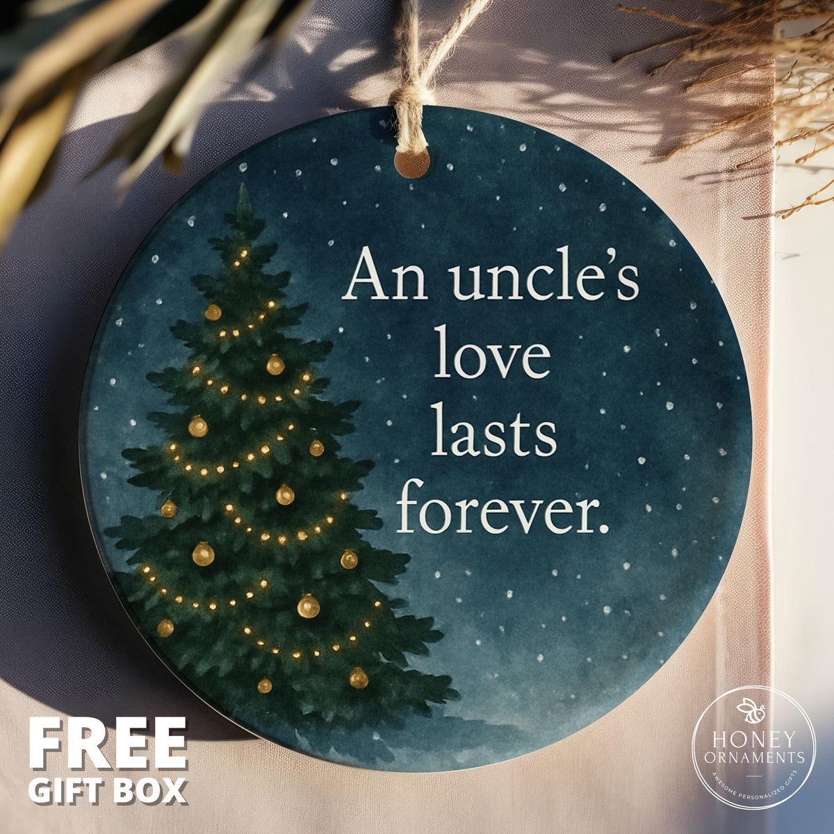 Uncle Christmas Ornament – Holiday Gift for Uncle with - photo 6