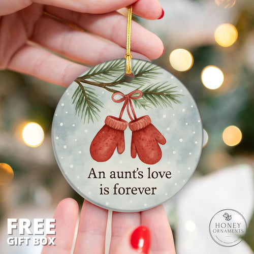 Aunt Christmas Ornament Gift – Holiday Keepsake with Quote - photo 2