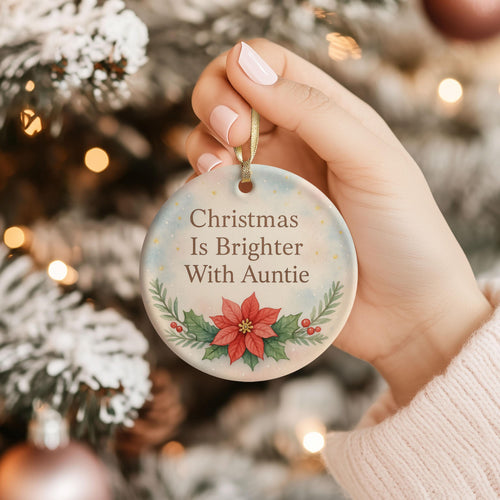 Auntie Christmas Gifts – Holiday Gift for Auntie Ornament