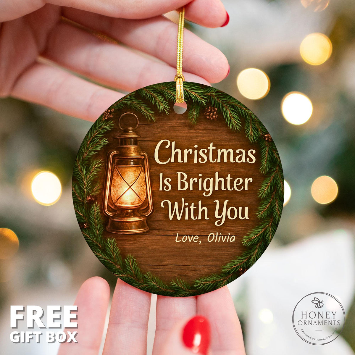 Personalized Husband Christmas Ornament, Romantic Keepsake