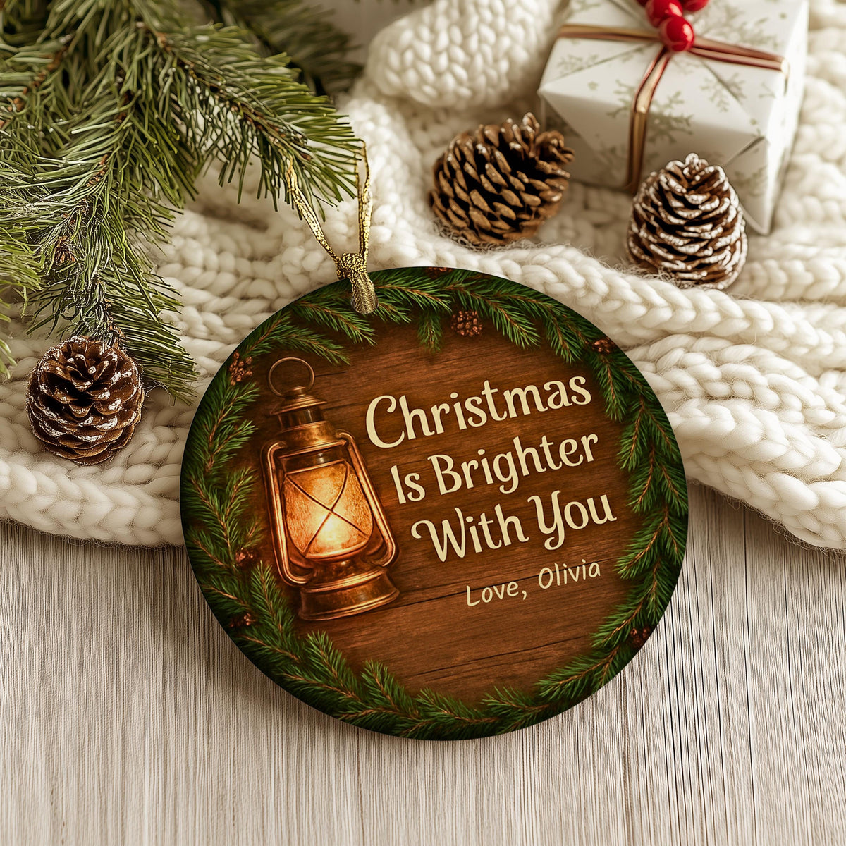 Personalized Husband Christmas Ornament, Romantic Keepsake