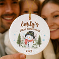 Baby First Christmas Ornament 2026 Personalized Baby