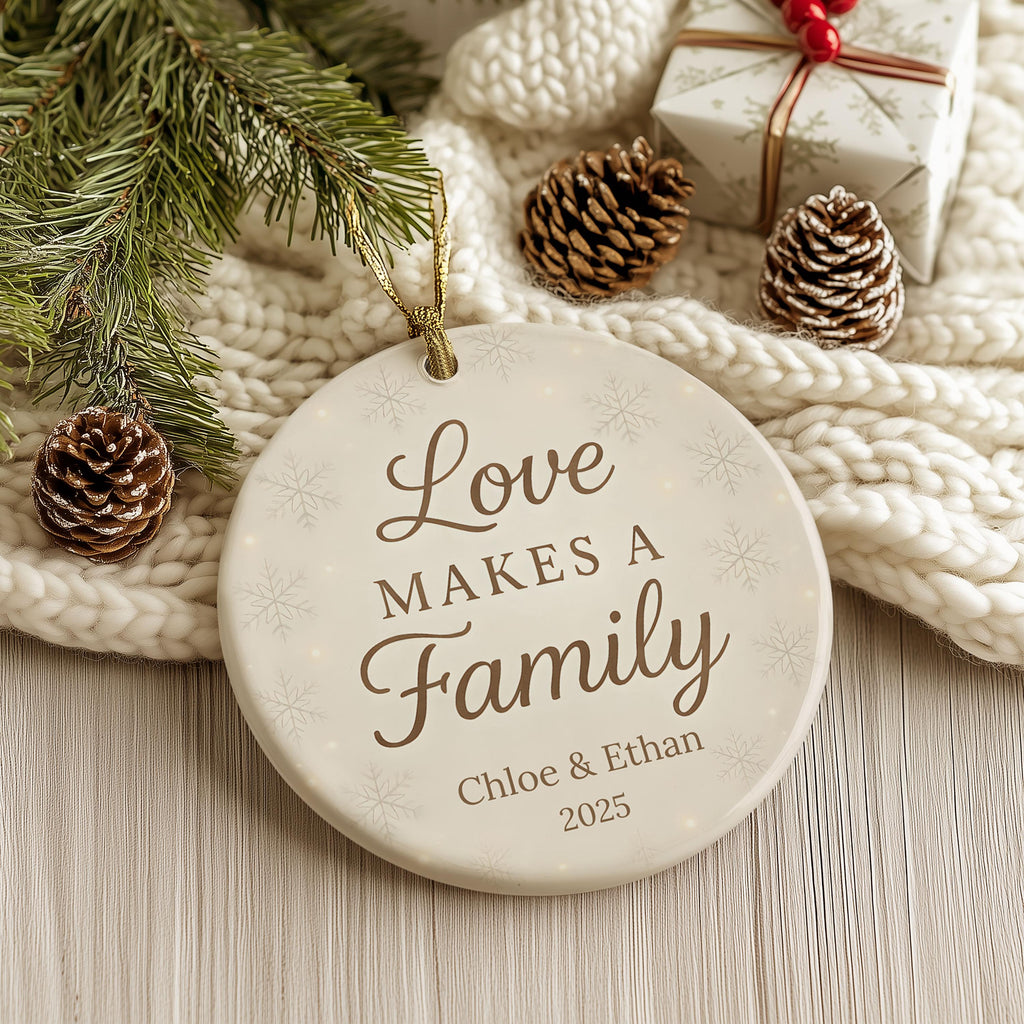 Personalized Newlywed Christmas Ornament - photo 3