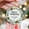 Merry Mahjong Ornament – Personalized Mahjong Christmas