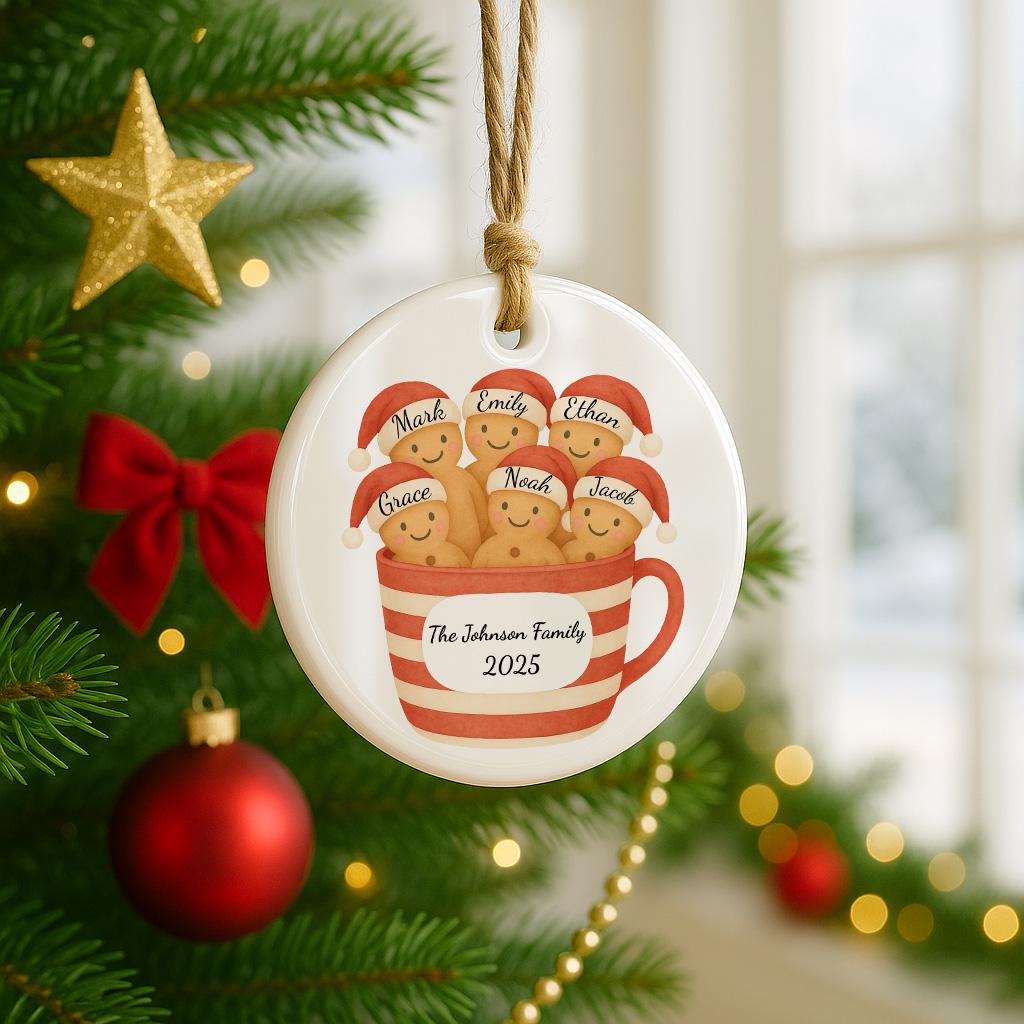 Family Name Christmas Tree Ornaments Personalized Family Name Ornament Christmas Tree Ornament Family Names 2026 Custom Holiday Keepsake