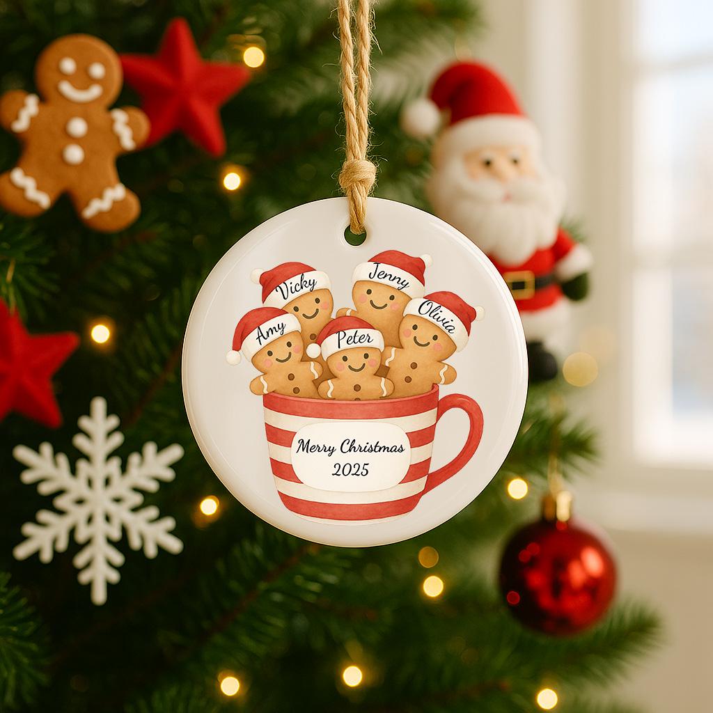 Family Name Christmas Tree Ornaments Personalized Family Name Ornament Christmas Tree Ornament Family Names 2026 Custom Holiday Keepsake