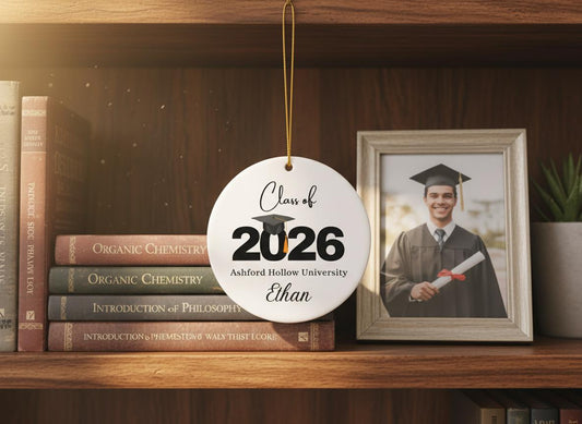 Personalized Graduation Ornament 2026 Graduate Gift, Custom Name Senior Keepsake, High School College Graduation Decor, Unique Grad Gift