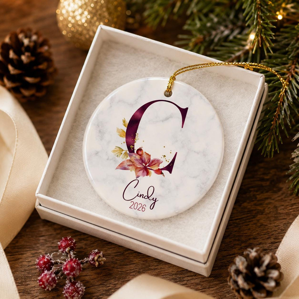 Personalized Initial Ornament 2026 - photo 4