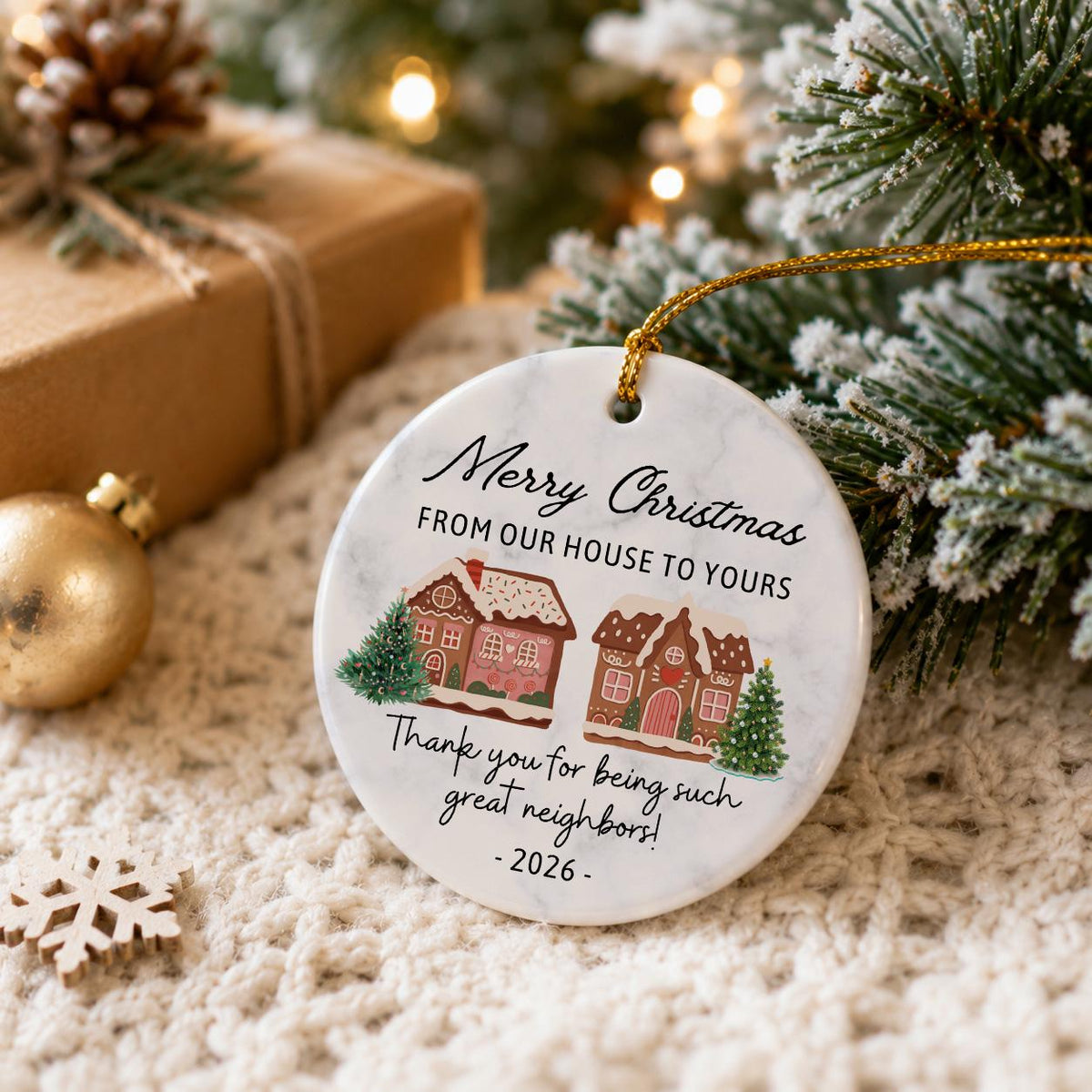 Neighbor Christmas Ornament - Christmas Gift for Neighbor