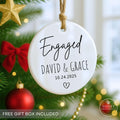 Personalized Ceramic Engagement Ornament