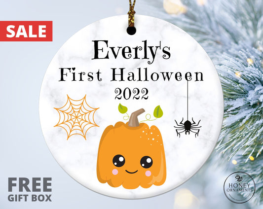 My First Halloween Ornament, Personalized Baby's First Halloween Gift, Baby Halloween Gift, Baby Girl Gift, Baby Boy Gift, My 1st Halloween