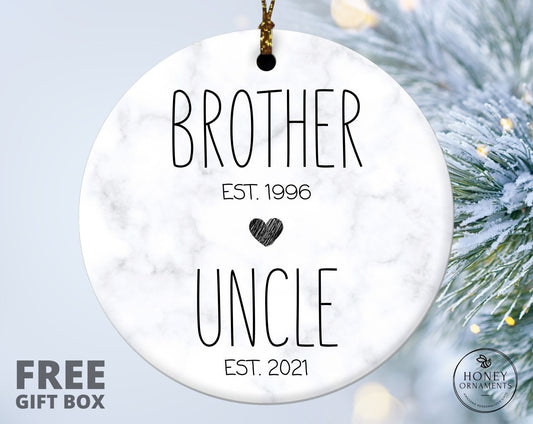 Brother to Uncle Ornament, Pregnancy Announcement Uncle, First Time New Uncle Gift, Future Uncle Gifts, Pregnacy Announcement Reveal