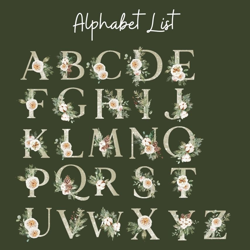 Personalized Letter Name Ornaments, 2023 Family Ornament, Custom Initial Ornament, Christmas gift, Family Keepsake, Monogram Ornament