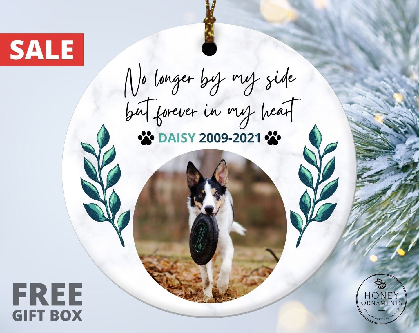 Pet Memorial Gift, Pet Loss Gift, Dog Loss Gift, Cat Loss Gift, Pet Bereavement Gift, Pet Sympathy Gift, Personalized Christmas Ornaments