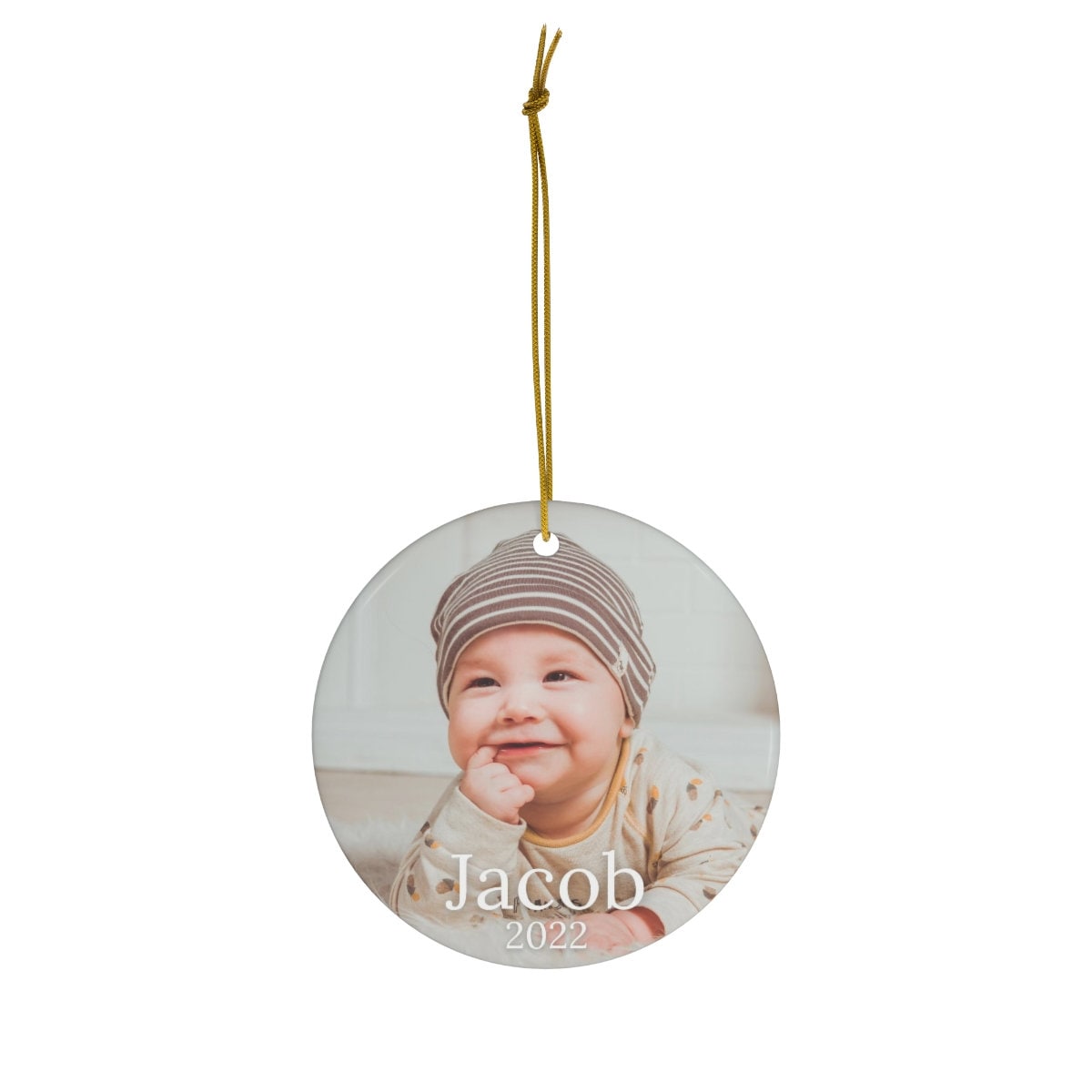 Baby's First Christmas Ornament,  Personalized Baby Ornament, Custom Baby Boy Girl Name, Christmas Baby Gift, New Parents Gift Keepsake