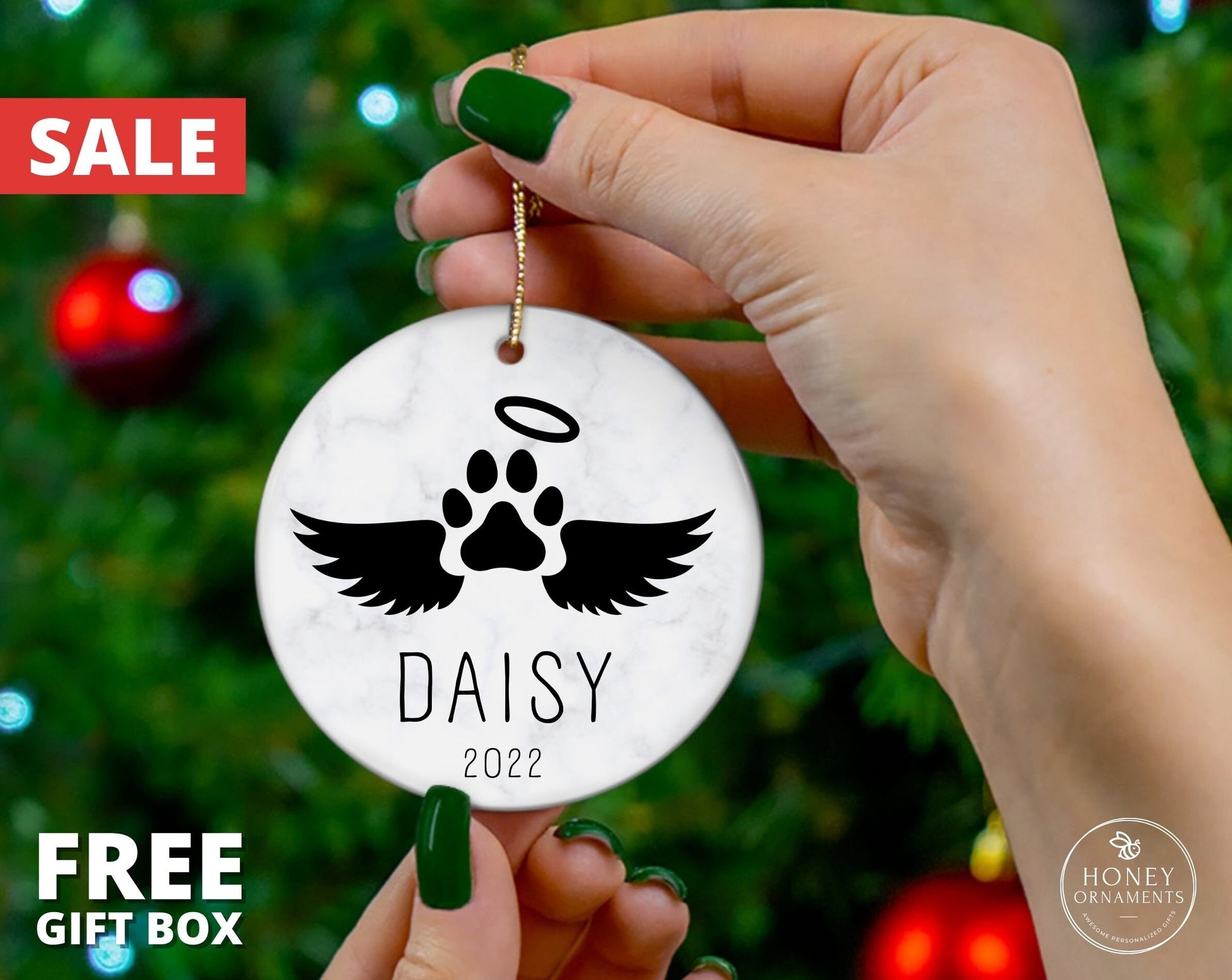 Pet Memorial Ornament, In Memory Pet Ornament, Pet Memorial Gift, Pet Loss Gift, Dog Memorial Gift, Pet Sympathy Gift, Cat Memorial Ornament